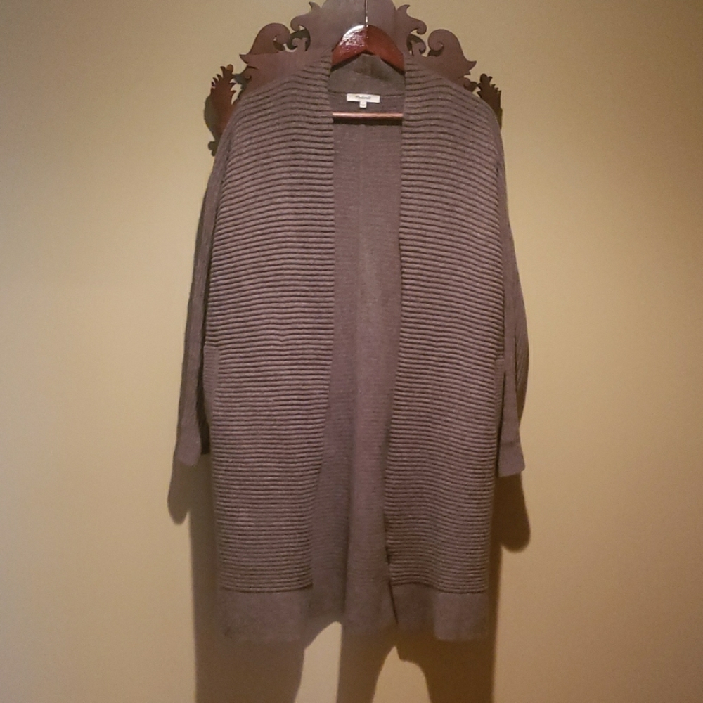 Madewell 100% merino wool long cardigan